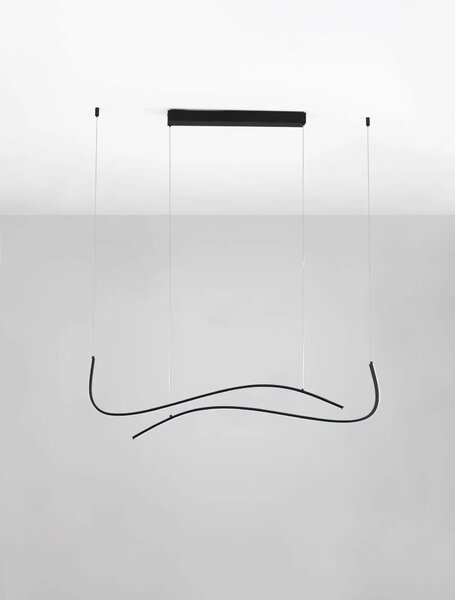 Minimalistcký LED luster Brio čierna 104