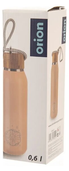 Termofľaša 0,6 l, nerez/bambus, ružová ORION 830637