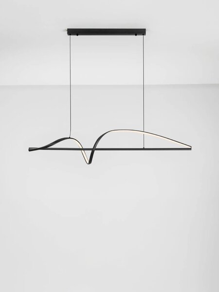 LED moderný luster Gemma Čierna