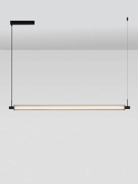 LED moderný luster Glovia Čierna line