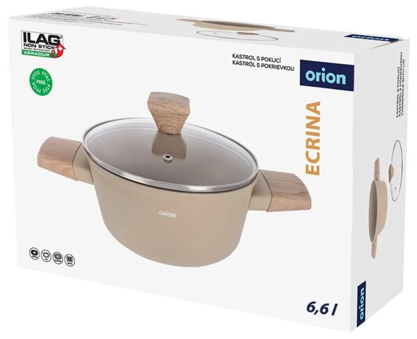 Ecrina Kastról 6,6 l so sklenenou pokrievkou ORION 113613