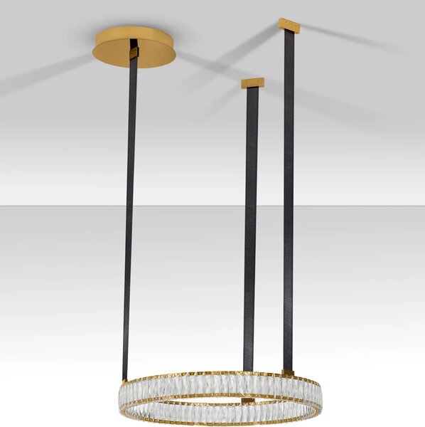 LED moderný luster Lazura Zlatá 74W