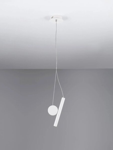 LED moderný luster Vero Biela