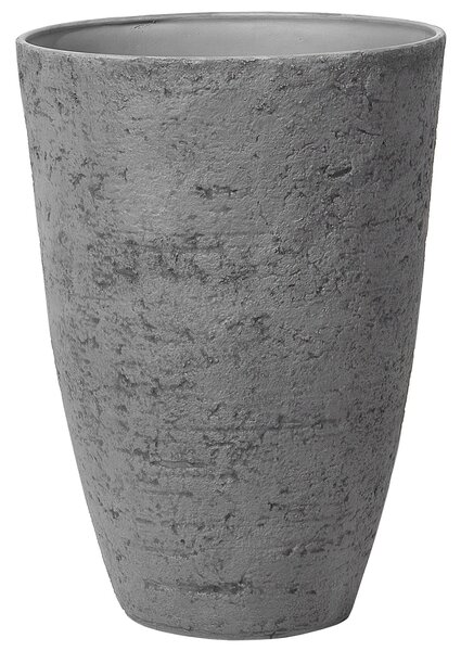 Kvetináč sivý kamenná zmes 51 x 51 x 71 cm izbový a vonkajší do interiéru a exteriéru