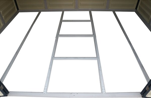 WoodSide Plus Záhradný domček 233 x 325 x 240 cm, vinylový, šedá/antracit DURAMAX 30227