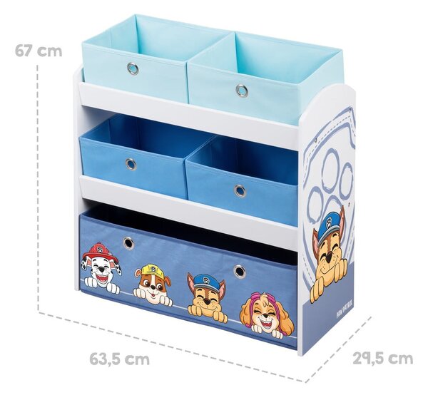 Detský organizér na hračky 63.5x29.5x67 cm Paw Patrol – Roba