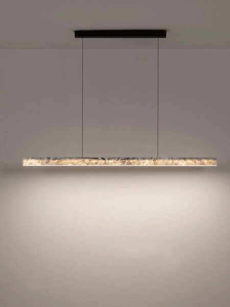 LED moderný luster Valley Čierna 33W