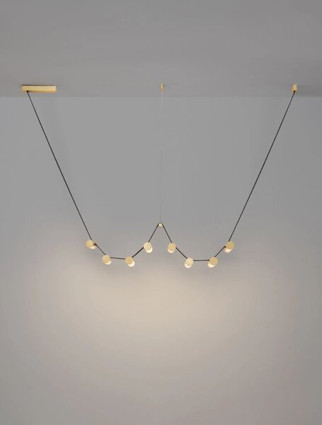 LED moderný luster Luma Medená 31W