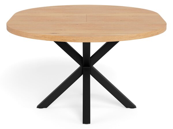 JEDÁLENSKÝ STÔL, čierna, divoký dub, 120(160)/120/76 cm MID.YOU - Stoly, Online Only