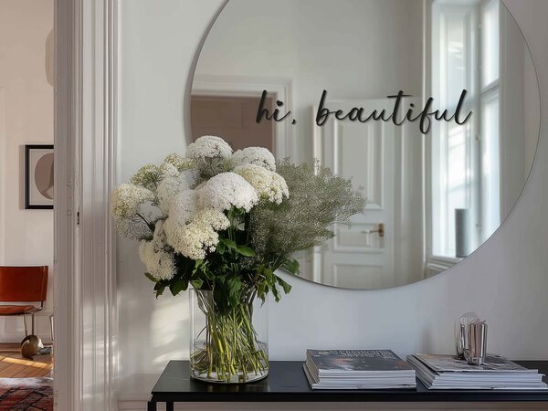 Nálepka na zrkadlo S20 – Hi, beautiful