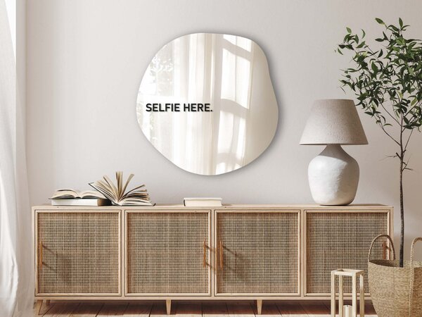 Nálepka na zrkadlo S22 – SELFIE HERE