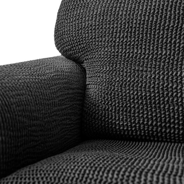 Bielastické poťahy COSTINA antracit trojkreslo (š. 170 - 220 cm)