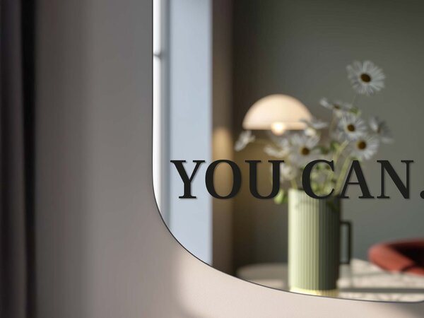 Nálepka na zrkadlo S33 – YOU CAN