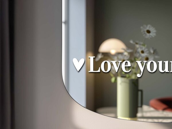 Nálepka na zrkadlo S36 – Love yourself always