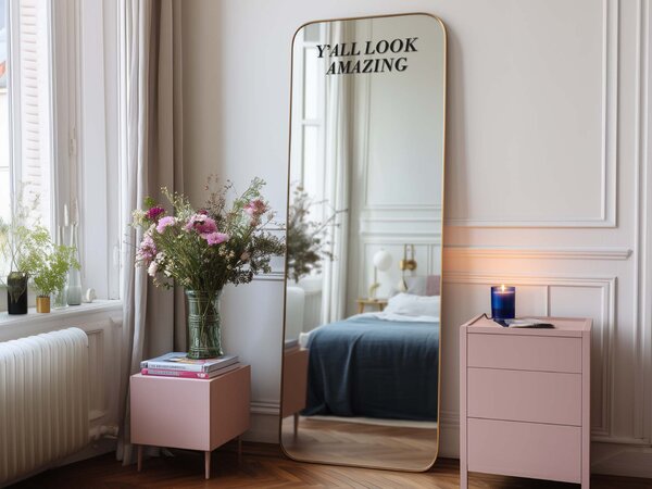 Nálepka na zrkadlo S45 – Y’all look amazing
