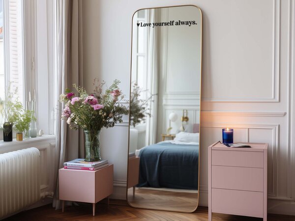 Nálepka na zrkadlo S36 – Love yourself always