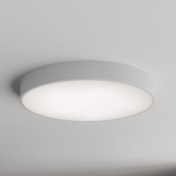 TEMAR LIGHTING Stropné svietidlo Cleo 600, Ø 60 cm sivá, Hliník / sivá / zinok, Obývacia izba / jedáleň, kov, Moderný, Závesné svietidlo