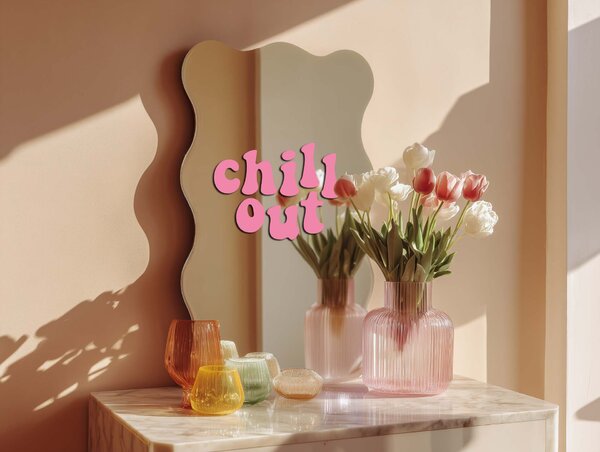 Nálepka na zrkadlo S8 – Chill out