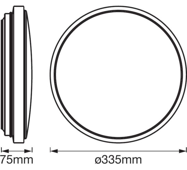 Ledvance - LED Stropné svietidlo so senzorom ORBIS LED/24W/230V 3000K