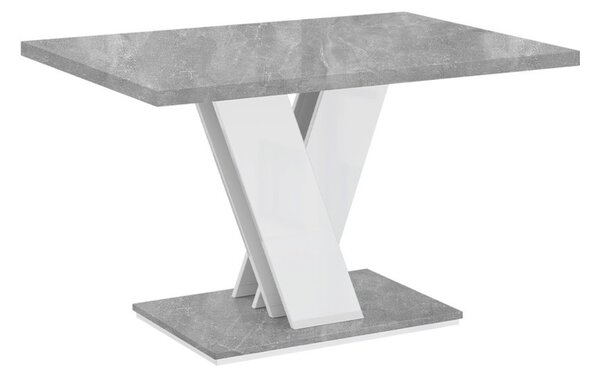 Konferenčný stolík MASIV MINI, 70x60x70, biely/betón