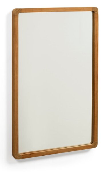 Nástenné zrkadlo s dreveným rámom 45x70 cm Shamel – Kave Home