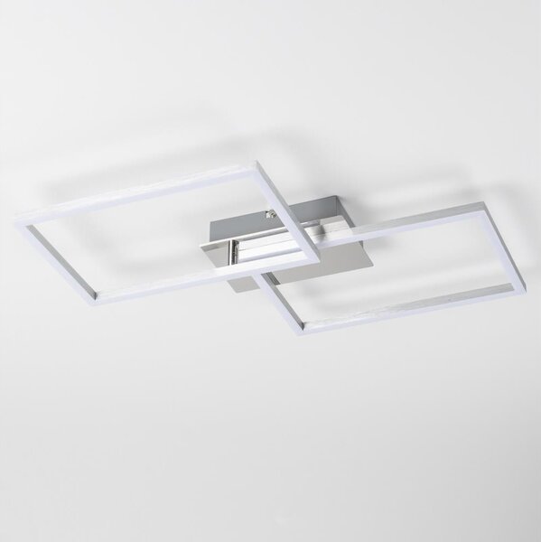 LED stropné svietidlo LED/17W/230V matný chróm