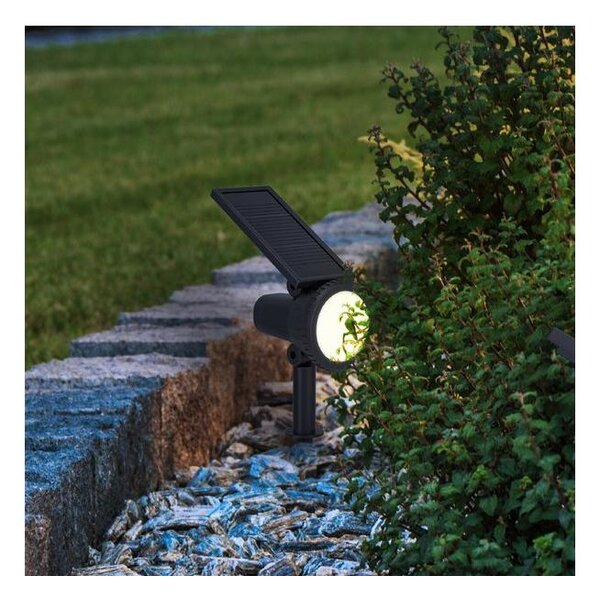 Eglo 901069 - LED RGBW stmievateľná solárna lampa SAMBUCO LED/3W/4,5V IP44 čierna + DO