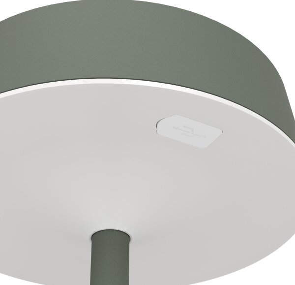 Eglo 75878-LED Solárne dobíjateľná stolová lampa SIMERI LED/3W/5V 1800mAh IP44 zelená