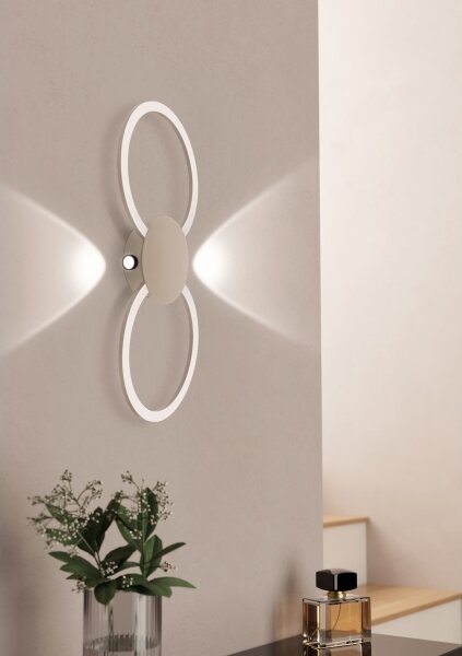 Eglo 902127 - LED nástenné svietidlo VENTICELLO LED/20W/230V + LED/0,91W béžová