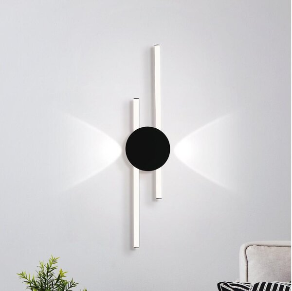Eglo 902123 - LED nástenné svietidlo VENTICELLO LED/20W/230V + LED/0,91W čierna