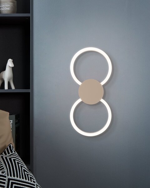Eglo 902127 - LED nástenné svietidlo VENTICELLO LED/20W/230V + LED/0,91W béžová