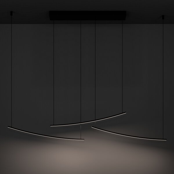 Eglo 902166 - LED stmievateľný závesný luster na lanku VILLEGGI LED/22W/230V 2700/4000/6500K čierna