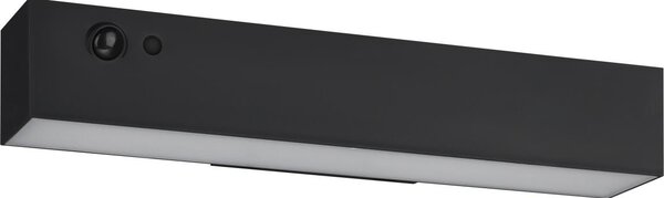 Eglo 901916- LED solárne nástenné svietidlo so senzorom VOSCARI LED/6,8W/3,7V IP54 čierna