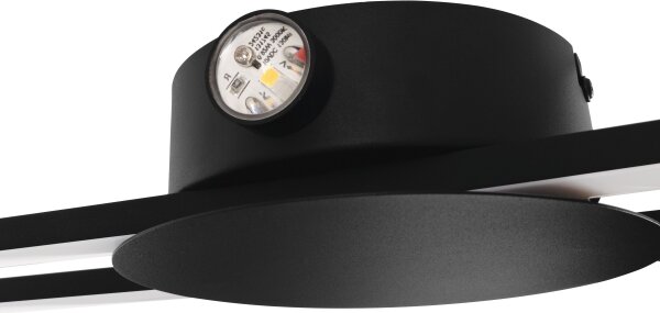 Eglo 902123 - LED nástenné svietidlo VENTICELLO LED/20W/230V + LED/0,91W čierna