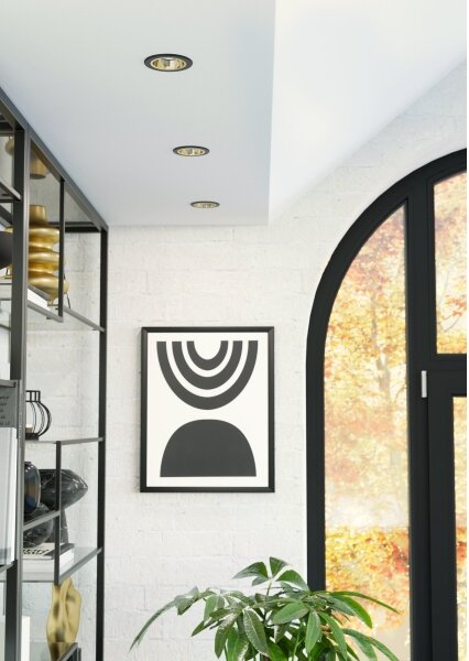Eglo 902296 - LED stmievateľné kúpeľňové podhľadové svietidlo YEBRA LED/4,8W/230V IP44 čierne