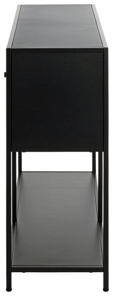 REGÁL, čierna, oceľ, 100/75/30 cm - Online Only drobný nábytok, Online Only