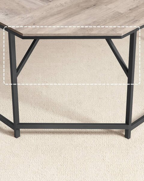ROHOVÝ PÍSACÍ STÔL, čierna, sivý dub, 149/149/75 cm Boxxx - Online Only kancelárie, Online Only