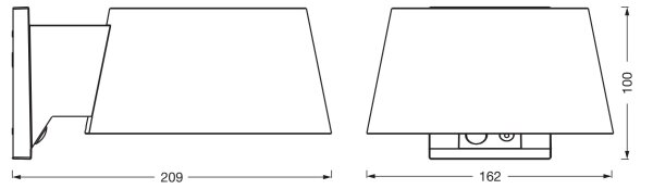 Osram - LED solárne nástenné svietidlo ENDURA STYLE LED/10,1W/4,2V 2000 mAh IP54 antracit