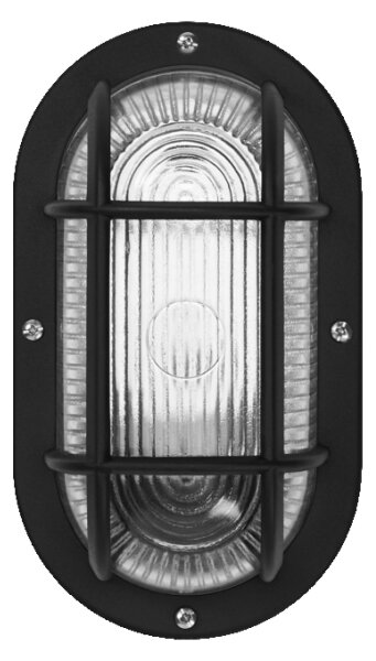 Osram - Vonkajšie nástenné svietidlo BULKHEAD 1xE27/10W/230V IP54 čierna
