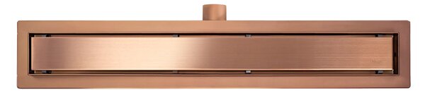 Rea Neox, nerezový sprchový odtokový žľab 50cm, 2v1, medená matná, REA-G4896