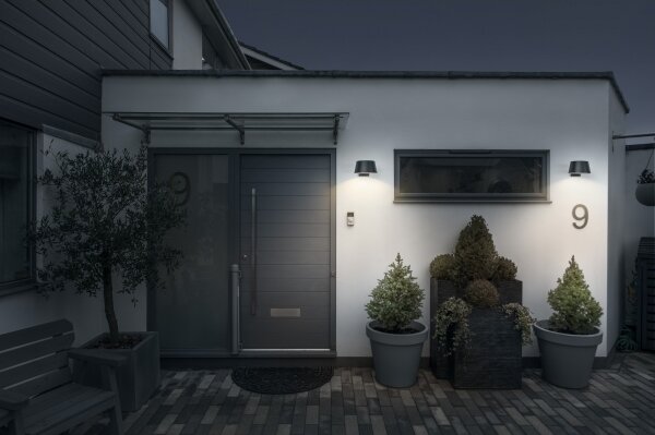 Osram - LED solárne nástenné svietidlo ENDURA STYLE LED/10,1W/4,2V 2000 mAh IP54 antracit