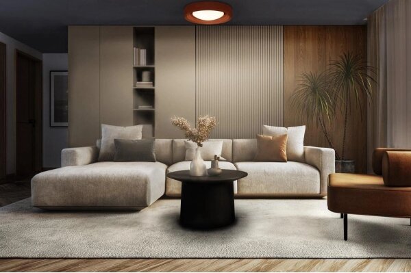 Osram - LED stmievateľné stropné svietidlo ORBIS CONCRETE LED/18W/230V pr.40cm hnedá/betón