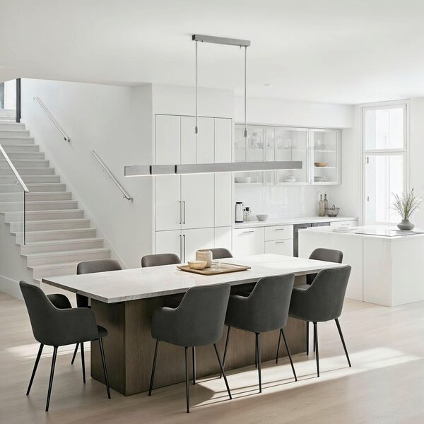 ZÁVESNÉ LED SVIETIDLO, 120-200/5,5/110-200 cm - Interiérové svietidlá