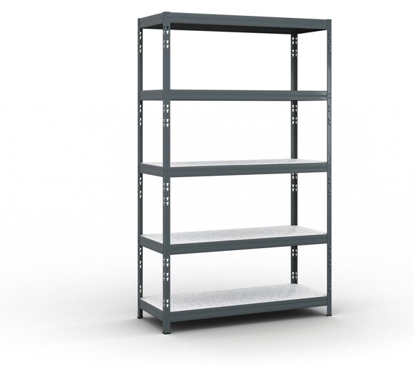 Policový regál 1966x1200x500 mm, nosnosť 280kg