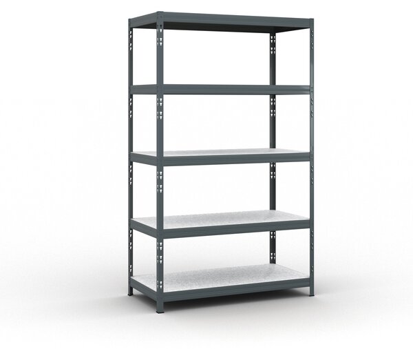 Policový regál 1966x1200x600 mm, nosnosť 280kg