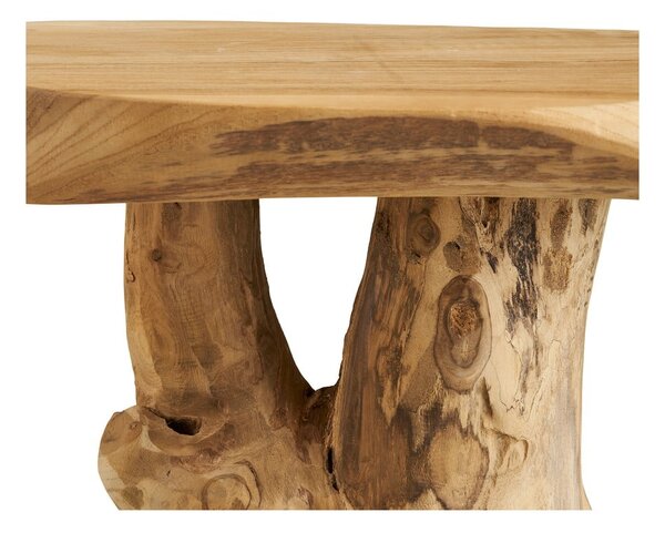 Okrúhly odkladací stolík z teakového dreva ø 40 cm Palena – House Nordic