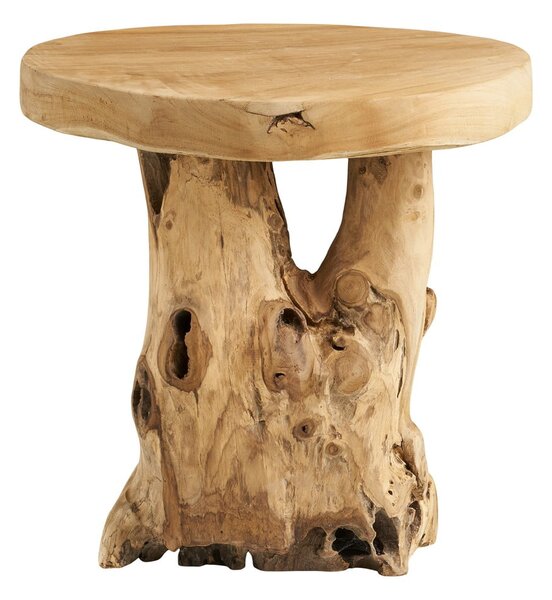 Okrúhly odkladací stolík z teakového dreva ø 40 cm Palena – House Nordic