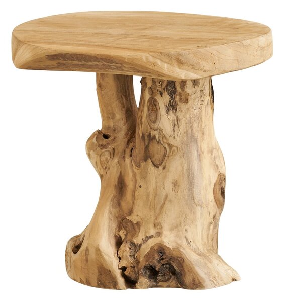 Okrúhly odkladací stolík z teakového dreva ø 40 cm Palena – House Nordic