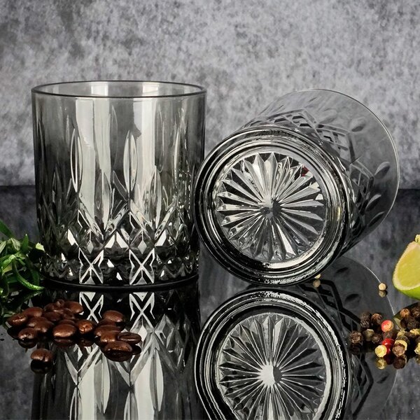 Sklenená nápojová pohárik Water Grey S - 280 ml - Clayre & Eef