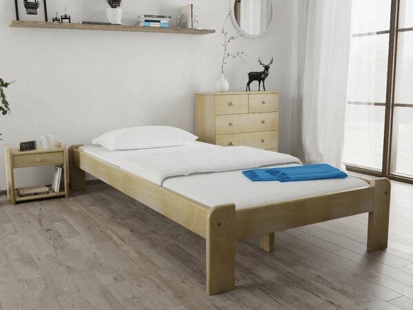 Posteľ Ada 80 x 200 cm, borovica Rošt: S lamelovým roštom, Matrac: Bez matraca
